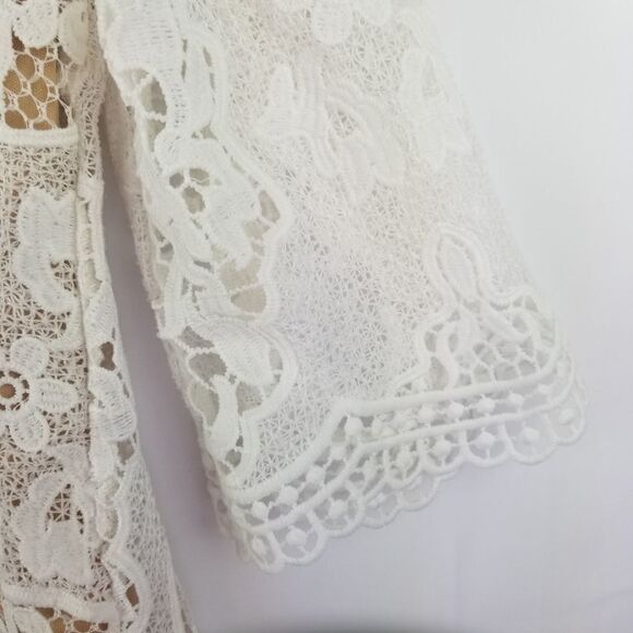 Aakash Off White Tunic Top. Size S - Picture 9 of 12